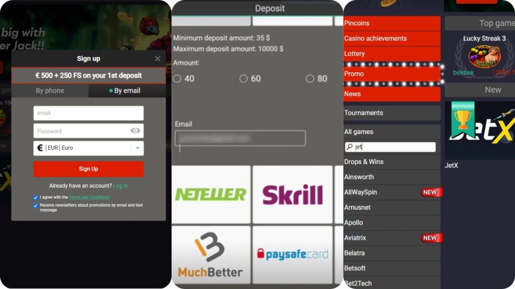 Pin Up web sitesinde birkaç tıklamayla kayıt